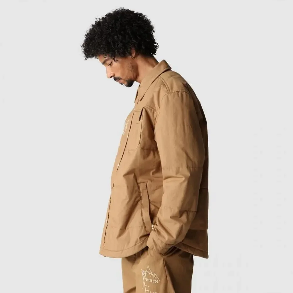 The North Face M66 Stuffed Shirt Jacket Size Small Utility Brown $200 MSRP NWT